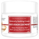 Max Strength Bee Venom Cream, Natural Organic Soothing Treatment for Psoriasis, Rash, Jock Itch, Stubborn Ringworm, Itchy, Dry Skin - All Body Skin for Children & Adults