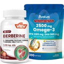 VEV Berberine Supplement with Ceylon Cinnamon Arofum Omega 3 Fish Oil with Vitamin D3 K2