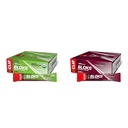 Cliff BLOKS Salted Watermelon 2X Sodium & Black Cherry Caffeine Energy Chews Bundle - 2 Packs 18 Count 2.12oz Each - Quick Carbs and Electrolytes for Cycling Running
