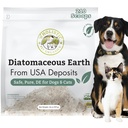 Wholistic Pet Organics Diatomaceous Earth - Food Grade for Dogs & Cats - 26 Oz - Multi Use Powder - Pet Safe Non-Chemical Freshwater Sourced Silica Supports Overall Health - Made in USA - 210 Scoops