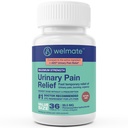 WELMATE Urinary Pain UTI Relief Maximum Strength (Phenazopyridine HCL) - Improve Urinary Tract Health & Bladder Control, Urgency, & Discomfort | Over-The-Counter Medication for Men & Women (36 Pills)