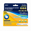 Sato ZenTrip Motion Sickness Tablets, Meclizine HCl 25mg, Fast-Dissolving Travel Sickness Relief for Nausea, Vomiting & Dizziness, Citrus Flavor, Made in Japan, 12 Tablets Total, Pack of 1 Box