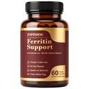 Ferritin Supplement for Women - Iron Supplement, Vitamin C, B12 Capsules for Energy, Fatigue Support, Energy Support for Daily Wellness, 60 Capsules