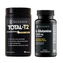 Nugenix Total-T2 Testosterone Booster for Men + Essentials L-Glutamine Supplement 1500mg - Bundle