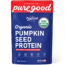PureGood Organic Pumpkin Seed Protein Powder, 1 lb, Cold Pressed | 21g Plant Protein, Unflavored, USDA Organic, Vegan, Gluten-Free, Soy-Free, Kosher Pareve, Made in USA