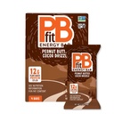PBfit Peanut Butter Cocoa Drizzle Energy Bars, 12g Protein, 5g Fiber, Gluten Free, Vegan, Plant-Based, Non-GMO, 2.1 Oz (Pack of 4)