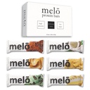melō protein bars (6 count, Sampler Pack)- high protein, low sugar, fluffy marshmallow-like center, gluten free snack with no artificial sweeteners