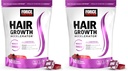 Force Factor Hair Growth Accelerator Soft Chews, Vitamins for Women and Men with Clinically Studied Lustriva and Biotin, Promotes Thicker, Fuller, Stronger Hair, Mixed Berry, 60 Soft Chews (Pack of 2)