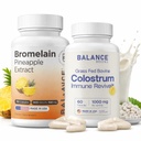Balancebreens Bromelain Digestive Enzyme + Grass-Fed Colostrum Bundle for Gut & Immune Support
