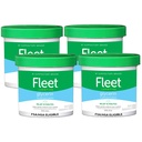 Fleet Glycerin Suppositories for Constipation Relief, Fast and Effective Stimulant-Free Laxative with Aloe Vera, 100 Count Jar, Pack of 4