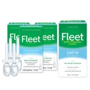 Fleet Saline Enema, 4 Count and Fleet Laxative Liquid Glycerin Suppositories for Adult Constipation Relief | 4 CT | 3 Pack