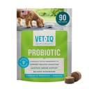 VetIQ Probiotic Supplement for Dogs, Digestive Support for Dogs, Nourishes Gut Bacteria and Supports Bowel Function, Hickory Smoke Flavor, Made in The USA, 90 Count
