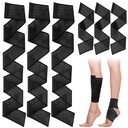 Unittype 6 Pieces 2 Size Elastic Calf Compression Bandage Sport Leg Compression Wraps Sleeve Adjustable Support Knee Brace for Men Women Stabilising Ligament Joint Pain, Ankle Elbow Wrist Replacement