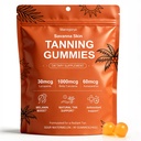 Savanna Skin Tanning Gummies – Tanning Gummies for Women – Astaxanthin, Beta-Carotene, Lycopene & Vitamins C&E – Vegan, Gluten-Free, Sour Watermelon – Radiant Skin & Natural Bronze Glow – 90 Gummies
