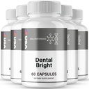 DentalBright Capsules, Official DentalBright Oral Health Supplement Pills - Maximum Strength, All Natural for Gum Health, Teeth, Fresh Breath, Premium Dental Bright Dental Care Reviews (5 Pack)