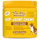 Vet-Strength Hip & Joint Support for Dogs - Fast-Acting Relief for Arthritis, Stiffness & Inflammation - Advanced Mobility, Cartilage, Bone & Muscle Support - Tasty Chicken Soft Chews - 90 Count