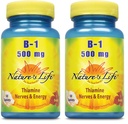 Nature's Life Vitamin B-1 500 mg | 50 ct (Pack of 2)