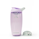 Promixx Pursuit Protein Shaker Bottle – 26oz Silent Snap-Fit Mixer for Lump-Free Shakes – Leak-Proof BPA-Free Ecozen Gym Shaker with Measurement Marks for Fitness and Travel – Lilac