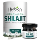 HERBION Naturals Himalayan Shilajit Resin, 100% Pure, 82% Fulvic Acid, Lab-Tested, 1 oz (30g), Glass Jar with Spoon, 85+ Trace Minerals, Energy & Stamina Support for Men & Women (Pack of 1)