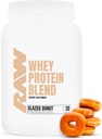 RAW Whey Protein Powder Blend, Glased Donut (20 υπηρεσίες) - Grass-Fed Microfiltered Protein Isolate for Muscle Growth & Recovery - Pre & Post προπόνηση Αθλητικά συμπλήρωμα διατροφής για άνδρες και γυναίκες