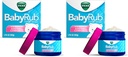 Vicks BabyRub Chest Rub Ointment with Soothing Aloe, Eucalyptus, Lavender, and Rosemary, from the makers of VapoRub, 1.76 oz (Pack of 2)