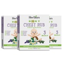 HERBION Naturals Baby Chest Rub, Ages 3 Months+, All-Natural Soothing Ointment with Coconut Oil, Eucalyptus, Lavender, Chamomile, Shea Butter, Petroleum & Menthol-Free, Non-GMO, 3.53 Oz, Pack of 3
