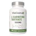 L-Carnitine Tartrate, 1000mg, 240 Vegan Capsules, Non-GMO, Gluten Free - 500mg Per Capsule, 120 Servings