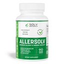 ALLERSOLV Quercetin with Bromelain Advanced Allergy and Immune Complex, Non-GMO with Vitamin C and Zinc, Stinging Nettle Leaf, 500mg Natural Allergy Supplements, 90 Veggie Capsules