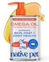 Native Pet Omega 3 Fish Oil for Dogs & Cats – Wild Alaskan Salmon Oil for Dogs Skin and Coat, Supports Joints, Heart & Shedding – Fast-Absorbing Omega 3 6 9 Liquid Supplement – 32oz