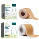 Silicone Scar Tape(1.6” x 120” -3M)+Sheets, Scar Tape(1.8” x 157”Inch- 4M)