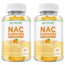 NAC Gummies 1000mg for Adults, N-Acetyl Cysteine Supplements for Immune, Liver, Antioxidant Support, Sugar-Free, Natural Orange Flavor, 120 Count