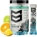 MTN OPS Ignite Sugar Free Energy Drink Powder Trail Packs with 200mg Caffeine, Travel Pre Workout Packets for to-Go Energy, Nootropic Blend, L Arginine & L Citrulline, 20 Servings, Hush Summit Surge