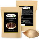 VedaZest Organic Licorice Root Sticks 100% Pure, Raw Natural Licorice Root Chew Sticks (100g), Non-GMO, Dried & Pure Mulethi