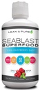 Lean & Pure Sea Blast Superfood, Vegan, Non GMO, Gluten Free, Supports Digestive Health, Aids Immune System, 32 Ounce, Cran-Raspberry Flavored Liquid