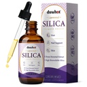 Liposomal Liquid Silica Supplement, Silica Supplement Drops with Biotin, Lysine, L-Proline, MSM, Boron, Vitamin C & Zinc, for Hair, Skin, and Nails, Collagen Production & for Women & Men, 2 Fl Oz