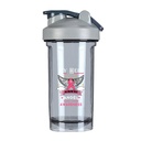 My Hero Is Now My Angel Breast Cancer Awareness 18 Ounce Shaker Bottle Drink Mixer Leak-proof Pre Workout Protein Shakes Meal Replacement Shakes Bottles 500ML/18 Oz Gray