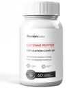 RevionLabs Cayenne Pepper Capsules Supplement - 6 in 1 Capsaicin Pills Supplements with Beet Root Hawthorn Ginkgo Biloba Vitamin D3 K2 - Cayenne Peppers Extract Complex Circulation Antioxidant Support