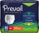 Prevail Daily Protective Εσώρουχα - Unisex Ενηλίκων Ακράτεια Εσώρουχα - Disposable Adult Diaper for Men & Women - Maximum Absorbency - Medium - 80 Count (4 συσκευασίες των 20)