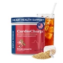 CardioCharge Heart Health Supplement - Circulation, Blood Flow & Hydration Support with D-Ribose, Hibiscus & Magnesium - Sugar-Free Electrolyte Drink Mix, Caffeine-Free - Pomegranate, 20 Servings