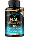 NAC Supplement | Selenium | B6 | B12 - Antioxidant, Immune Support - N Acetyl Cysteine 600 mg per Capsule, 1200 mg per Serving - Lab Tested - Non-GMO, Gluten-Free, Vegan - 240 Caps, 4 Month Supply