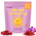 Saffron Gummies for Kids | Supports Mood, Calm & Focus | Saffron Extract Supplement with Passion Flower, St. John’s Wort & GABA | Mood Gummies, Sugar-Free, Vegan, Gluten-Free, Non-GMO (60 Gummies)