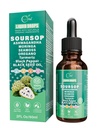 Soursop Bitters Liquid Drops 3000mg, with Ashwagandha* Shilajit* Mushroom, Moringa, See Moss,Oregano for Natural Antioxidant, Cell Support & Regeneration, Immune Boost