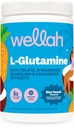 Wellah L-Glutamine Powder Blue Hawaii (50 Servings) - 5g L-Glutamine Per Serving, Sweetened with Stevia