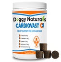 CardioVast Cardio Support and Cardio Strength Supplement for Dog and Cats, L-Taurine, L-Carnitine, Hawthorn, L Arginine, Coenzyme Q10-Supports Cardiovascular Heart Health - Made in USA - 60 Soft Chew