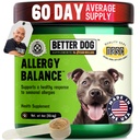 Better Dog Supplements by Cesar Millan® Allergy Balance, Dog Supplements for Dog Allergy, & Seasonal Comfort, Immune Support, Skin & Coat Health, Herbal, NASC Certified 4oz