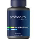 ProHealth NAD Triple Boost | 90 Capsules | 500 mg NR + NMNH, Pterostilbene, Apigenin, and More | Builds, Protects & Transforms NAD+ for Cellular Energy | USA Manufactured, Triple Lab-Tested