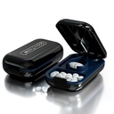 DUBSTAR Small Pill Cutter, Pill Cutter Splitter for Small and Tiny Pills, Portable Pretty Pill Cutters for Large Pills, Cuts Vitamins Tablets for Purse Pocket (Pill Cutter, Black)