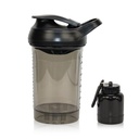 Protein Shaker Bottle 20oz, Leakproof Protein Shaker Cups for Gym, Fitness & Supplements, PETG Material(1 Pack, Black)