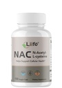 LIIFE NAC (N-Acetylcysteine), 600mg, with L-Methylfolate and Quercetin, Antioxidant, Respiratory Health, Immune & Thyroid Support, Non-GMO, Gluten-Free, Soy-Free, 150 Vegan Capsules