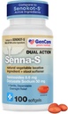 GenCare Senna-S – 100 Softgels – 8.6 mg Senna Tablets with 50 mg Docusate Sodium Stool Softener for Women & Men – Stimulant Laxative for Occasional Constipation Relief – Generic for Senakot-S